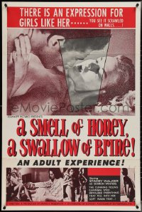 3x0165 SMELL OF HONEY A SWALLOW OF BRINE signed 1sh 1966 by producer David F. Friedman, sexploitation!