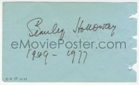 3x0379 STANLEY HOLLOWAY signed 4x6 album page 1977 it can be framed & displayed with a repro still!