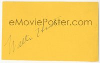 3x0384 WALTER HUSTON signed 3x5 album page 1940s it can be framed with an original or repro still!