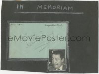 3x0385 WARNER OLAND signed 5x7 album page 1937 it can be framed with an original or repro still!