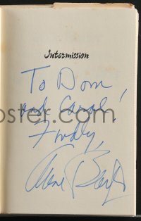 3x0023 ANNE BAXTER signed hardcover book 1976 her autobiography Intermission: A True Story!