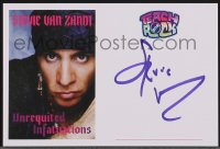 3x0339 STEVEN VAN ZANDT signed bookplate 2021 created for his biography Unrequited Infatuations!