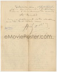 3x0075 ABEL GANCE signed letter 1911 legendary director of Napoleon, 2 pages handwritten in French!