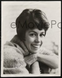 3x0078 CAROL BURNETT signed letter AND signed REPRO photo 1964-1980s about title change of her show!