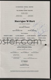 3x0356 MARK HAMILL signed playbill 1984 when he was in Harrigan 'N Hart at the Norma Terris Theatre!