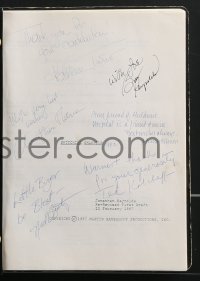 3x0045 SWITCHING CHANNELS signed re-revised first draft script 1987 by Christopher Reeve & 5 others!