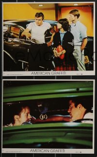 3y1573 AMERICAN GRAFFITI 6 8x10 mini LCs 1974 George Lucas classic, it was the time of your life!