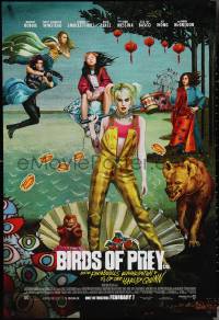 3z0801 BIRDS OF PREY advance DS 1sh 2020 Margot Robbie as Harley Quinn, great surreal artwork!