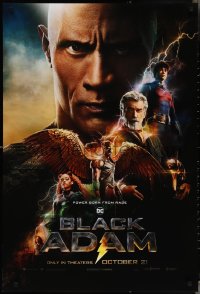 3z0802 BLACK ADAM teaser DS 1sh 2022 power born from rage, Dwayne Johnson and cast!