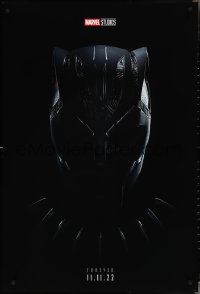 3z0805 BLACK PANTHER: WAKANDA FOREVER teaser DS 1sh 2022 Marvel Comics, cool close-up of helmet!