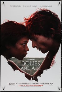 3z0811 BONES & ALL teaser DS 1sh 2022 a cannibal horror romantic melodrama w/ Russell & Chalamet!