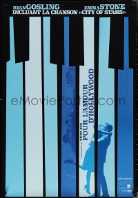 3z0767 LA LA LAND teaser Canadian 1sh 2016 Ryan Gosling, Emma Stone in piano keys, City of Stars!
