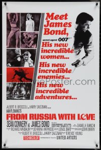 3z0711 FROM RUSSIA WITH LOVE 24x36 English commercial poster 2012 Sean Connery as James Bond 007!