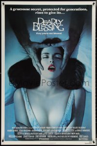 3z0836 DEADLY BLESSING 1sh 1981 Wes Craven, a gruesome secret protected for generations rises!