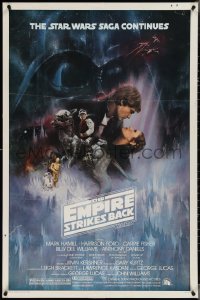 3z0844 EMPIRE STRIKES BACK studio style 1sh 1980 classic Gone With The Wind style art by Kastel!