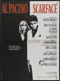 3z0537 SCARFACE French 15x20 1984 Al Pacino as Tony Montana, Michelle Pfeiffer, Brian De Palma!
