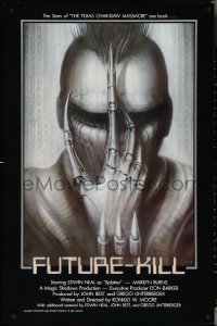 3z0854 FUTURE-KILL 1sh 1984 Edwin Neal, really cool science fiction artwork by H.R. Giger!