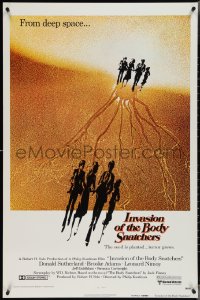3z0887 INVASION OF THE BODY SNATCHERS advance 1sh 1978 Philip Kaufman sci-fi, no book logo design!