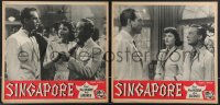 3z0540 SINGAPORE set of 5 Italian 13x13 pbustas R1954 sexy Ava Gardner + sailor Fred MacMurray!