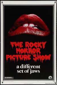 3z0977 ROCKY HORROR PICTURE SHOW 1sh R1980s classic lips, a different set of jaws!