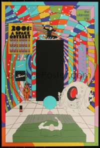 3z0002 2001: A SPACE ODYSSEY #120/250 24x36 art print 2020 Mondo, Sharm Murugiah, regular edition!