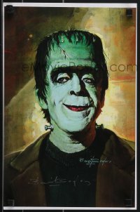 3z0561 BASIL GOGOS artist signed 11x17 special poster 1990s art of Gwynne as Herman Munster!