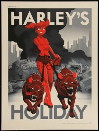 3z0305 BATMAN: THE ANIMATED SERIES #17/150 18x24 art print 2020 Mondo, Harley's Holiday, variant ed.!