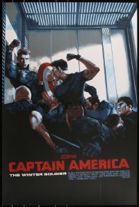 3z0058 CAPTAIN AMERICA: THE WINTER SOLDIER #10/175 24x36 art print 2018 Mondo, Aspinall, variant ed.!