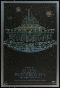 3z0069 CLOSE ENCOUNTERS OF THE THIRD KIND signed artist's proof 24x36 art print 2011 by Slater, blue ed.!
