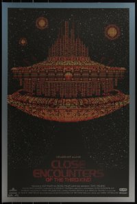 3z0070 CLOSE ENCOUNTERS OF THE THIRD KIND signed #4/12 artist's proof 24x36 2011 Slater, red ed.!