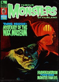 3z0566 FAMOUS MONSTERS OF FILMLAND #113 20x28 special poster 1974 Mystery of the Wax Museum!