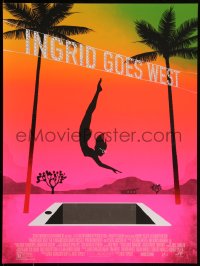 3z0354 INGRID GOES WEST #7/125 18x24 art print 2017 Mondo, woman diving into empty pool by Stauffer!