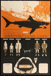 3z0145 JAWS #22/150 24x36 art print 2016 Mondo, Matt Taylor art of the shark, variant edition!