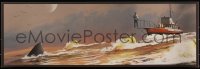 3z0435 JAWS signed #66/80 12x36 art print 2019 by JC Richard, The Chase, art print edition!