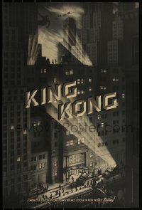 3z0158 KING KONG #21/325 24x36 art print 2016 Mondo, art by Jonathan Burton, City!