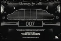 3z0569 LIVING DAYLIGHTS 12x18 special poster 1986 great image of classic Aston Martin car grill!