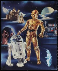 3z0572 STAR WARS 19x23 special poster 1978 Goldammer art, Procter & Gamble tie-in, droids!