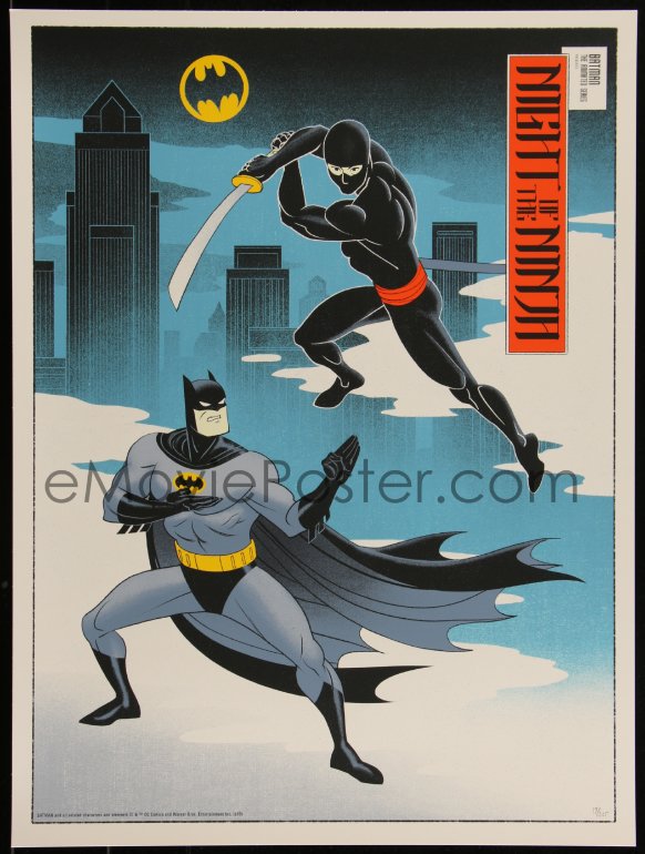 : 3z0306 BATMAN: THE ANIMATED SERIES #17/225 18x24 art  print 2020 Mondo, Night of the Ninja, regular!