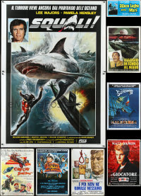 4a0094 LOT OF 11 FOLDED ITALIAN POSTERS 1960s-1990s great images from a variety of movies!