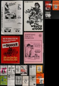 4a0404 LOT OF 19 UNCUT PRESSBOOKS 1960s-1970s great advertising for a variety of different movies!
