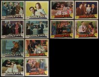 4a0341 LOT OF 10 NAKED CITY ORIGINAL & RE-RELEASE LOBBY CARDS 1947-R1956 Mark Hellinger noir!