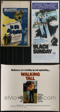 4a0881 LOT OF 3 UNFOLDED & FORMERLY FOLDED MISCELLANEOUS POSTERS 1940s-1970s cool movie images!