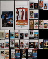 4a0801 LOT OF 37 FORMERLY FOLDED ITALIAN LOCANDINAS 1960s-1990s a variety of cool movie images!