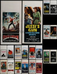 4a0817 LOT OF 20 FORMERLY FOLDED ITALIAN LOCANDINAS 1960s-2000s a variety of cool movie images!