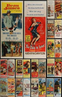 4a0775 LOT OF 30 FORMERLY FOLDED INSERTS 1940s-1970s great images from a variety of movies!