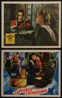 4a0324 LOT OF 2 LOBBY CARDS 1930s The Cisco Kid and The Lady, Captured in Chinatown!