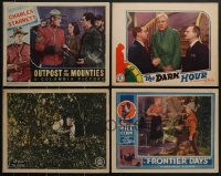 4a0367 LOT OF 4 1920S-30S LOBBY CARDS 1920s-1930s Mountie Charles Starrett, Bill Cody & more!