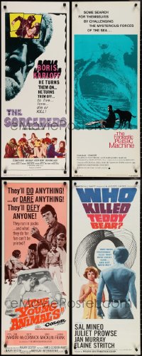 4a0796 LOT OF 10 UNFOLDED INSERTS 1960s-1980s great images from a variety of different movies!