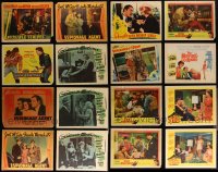 4a0319 LOT OF 21 LOBBY CARDS 1940s-1960s incomplete sets from a variety of different movies!