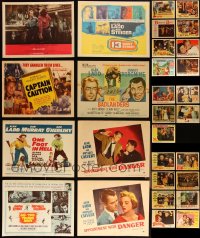 4a0306 LOT OF 37 1940-64 ALAN LADD LOBBY CARDS 1940-1964 incomplete sets from several movies!